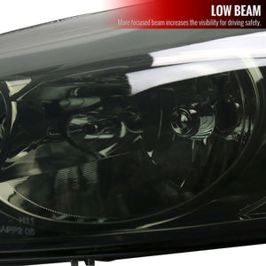 Spec-D Headlights Chevy Monte Carlo (2006-2007) w/ LED Strip - Smoked