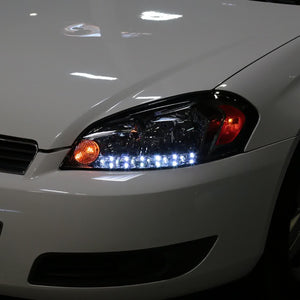 173.00 Spec-D Crystal Headlights Chevy Impala (2006-2016) Black or Chrome Housing - Redline360