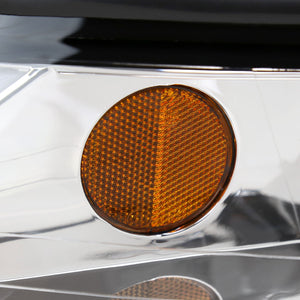 Spec-D Headlights Ford Mustang SN95 (99-04) LED Bar - Black / Chrome