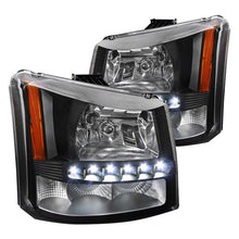 Load image into Gallery viewer, 163.00 Spec-D Crystal Headlights Chevy Silverado (03-07) Avalanche (02-06) w/ or w/o SMD LED Light Strip - Redline360 Alternate Image