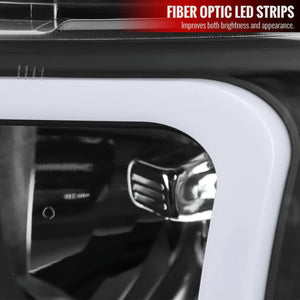 215.00 Spec-D Headlights Chevy Silverado (2007-2013) w/ LED Tube - Black or Chrome - Redline360