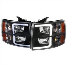 Load image into Gallery viewer, 215.00 Spec-D Headlights Chevy Silverado (2007-2013) w/ LED Tube - Black or Chrome - Redline360 Alternate Image