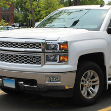 Load image into Gallery viewer, 259.95 Spec-D Projector Headlights Chevy Silverado (2014-2015) LED Bar - Black / Chrome - Redline360 Alternate Image