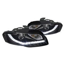 Load image into Gallery viewer, 219.95 Spec-D Projector Headlights Audi A4 (06-08) Black R8 LED Style - Version 1 - Redline360 Alternate Image