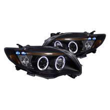Load image into Gallery viewer, 229.95 Spec-D Projector Headlights Toyota Corolla (09-10) w/ Halo &amp; LED Accents - Black / Chrome - Redline360 Alternate Image