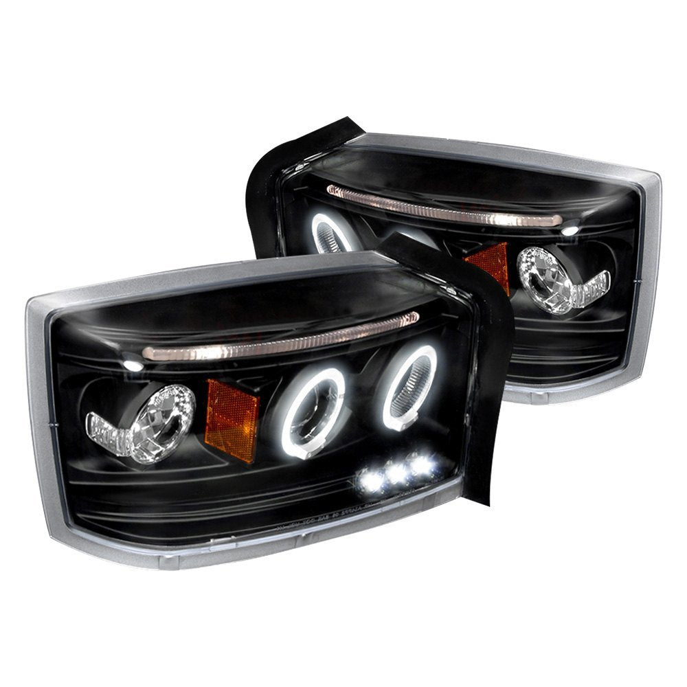 Spec-D Projector Headlights Dodge Dakota (05-07) Dual Halo - Black or  Chrome Housing