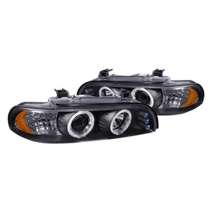 189.95 Spec-D Projector Headlights BMW 525i 528i 530i 535i 540i E39 (96-03) LED Halo - Black or Chrome - Redline360