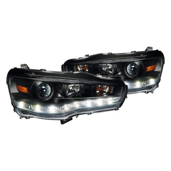 EVO ライト Spec-D Projector Headlights Mitsubishi Lancer & EVO X (08-15) R8 Style