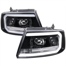 Load image into Gallery viewer, 279.95 Spec-D Projector Headlights Ford F150 (04-08) Mark LT (06-08) C-Bar LED - Black / Smoke Tint / Chrome - Redline360 Alternate Image