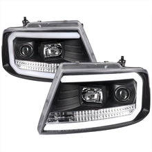 Load image into Gallery viewer, 279.95 Spec-D Projector Headlights Ford F150 (04-08) Mark LT (06-08) C-Bar LED - Black / Smoke Tint / Chrome - Redline360 Alternate Image