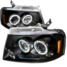 Load image into Gallery viewer, 159.95 Spec-D Projector Headlights Ford F150 (04-08) Mark LT (06-08) Halo Black / Smoked / Chrome - Redline360 Alternate Image
