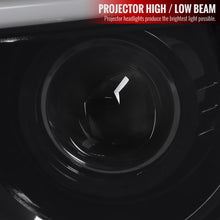 Load image into Gallery viewer, 279.95 Spec-D Projector Headlights Ford F150 (2009-2014) w/ Triple Bar LED C-Light - Black / Chrome - Redline360 Alternate Image