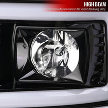 Load image into Gallery viewer, Spec-D Projector Headlights Ford F250 F350 F450 (08-09-10) Switch Back Sequential LED C-Bar - Black / Smoke / Chrome Alternate Image