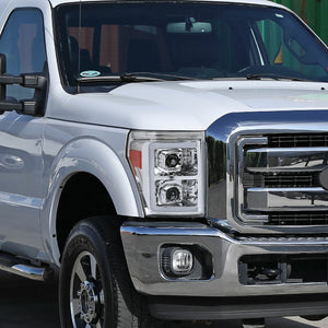 349.95 Spec-D Projector Headlights Ford F250 F350 F450 F550 (11-16) Switchback Sequential - Black / Tinted / Clear - Redline360
