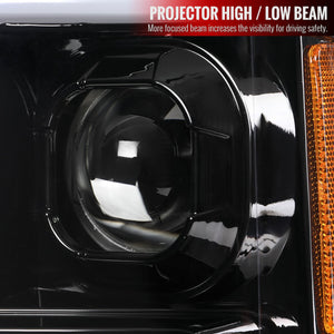 399.95 Spec-D Projector Headlights Ford F250/F350/F450 (17-18-19) Switchback LED C-Bar - Redline360