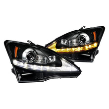 Load image into Gallery viewer, 299.95 Spec-D Projector Headlights Lexus IS250 / IS350 (06-09) w/ LED DRL - Black or Chrome - Redline360 Alternate Image