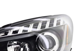 329.95 Spec-D Projector Headlights Chevy Malibu LS/LT/LTZ (08-12) Halo LED - Black/Chrome - Redline360