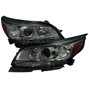 269.95 Spec-D OEM Replacement Headlights Chevy Malibu (2013-2014-2015) Black / Chrome - Redline360