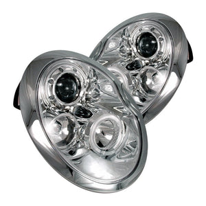 198.95 Spec-D Projector Headlights Mini Cooper (02-05) LED Halo - Black or Chrome - Redline360