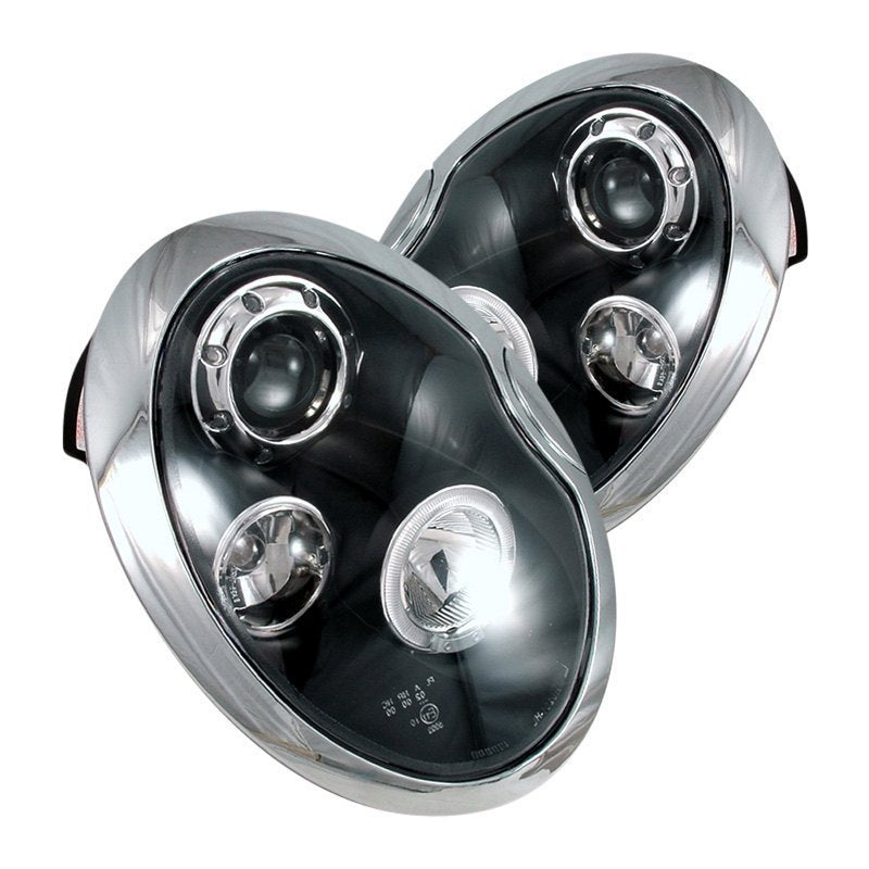 198.95 Spec-D Projector Headlights Mini Cooper (02-05) LED Halo - Black or Chrome - Redline360