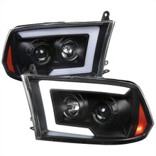 Load image into Gallery viewer, 299.95 Spec-D Projector Headlights Dodge Ram (09-18) C-Bar LED Sequential Switchback - Black / Chrome - Redline360 Alternate Image