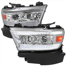 Load image into Gallery viewer, Spec-D Projector Headlights Ram 1500 (19-22) Switchback Sequential LED Black / Clear Alternate Image