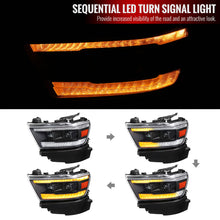 Load image into Gallery viewer, Spec-D Projector Headlights Ram 1500 (19-22) Switchback Sequential LED Black / Clear Alternate Image