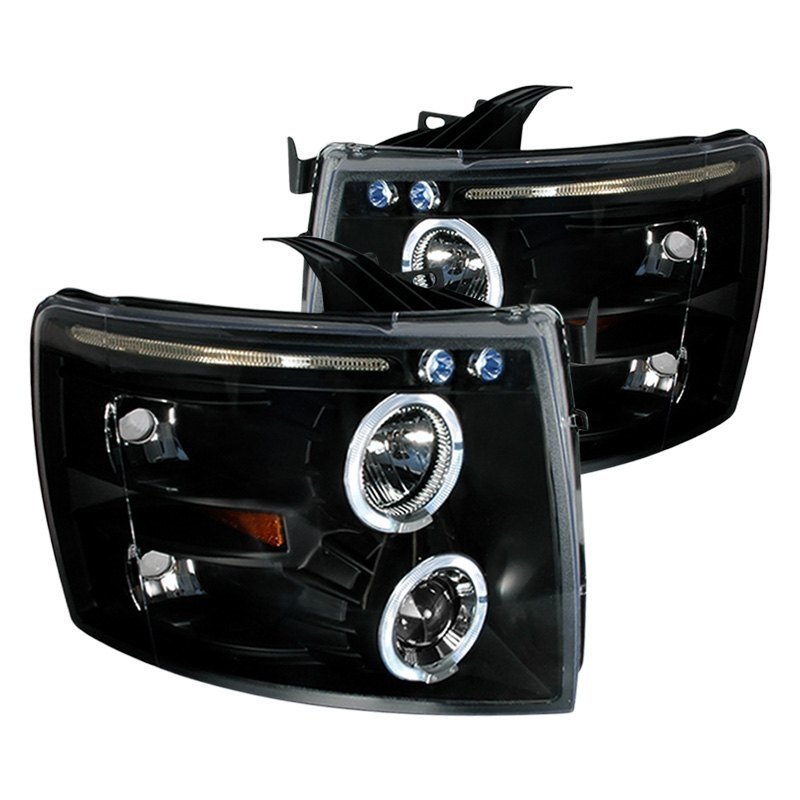 Spec-D Projector Headlights Chevy Silverado (2007-2013) Dual Halo