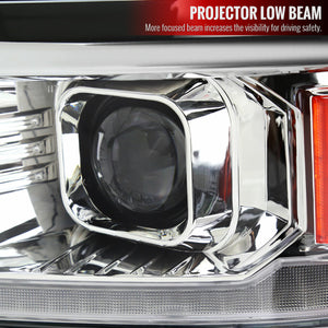 339.95 Spec-D Projector Headlights Silverado (14-15) Switchback Sequential w/ LED Bar - Black / Chrome - Redline360