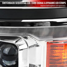 Load image into Gallery viewer, 339.95 Spec-D Projector Headlights Silverado (14-15) Switchback Sequential w/ LED Bar - Black / Chrome - Redline360 Alternate Image