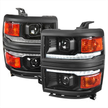 Load image into Gallery viewer, 339.95 Spec-D Projector Headlights Silverado (14-15) Switchback Sequential w/ LED Bar - Black / Chrome - Redline360 Alternate Image