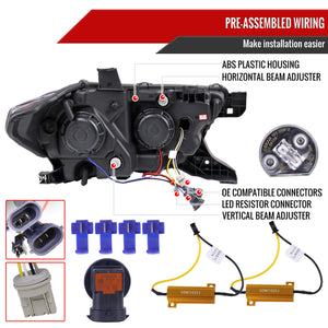 Spec-D Projector Headlights Toyota Tacoma (2016-2023) Switchback Sequential LED