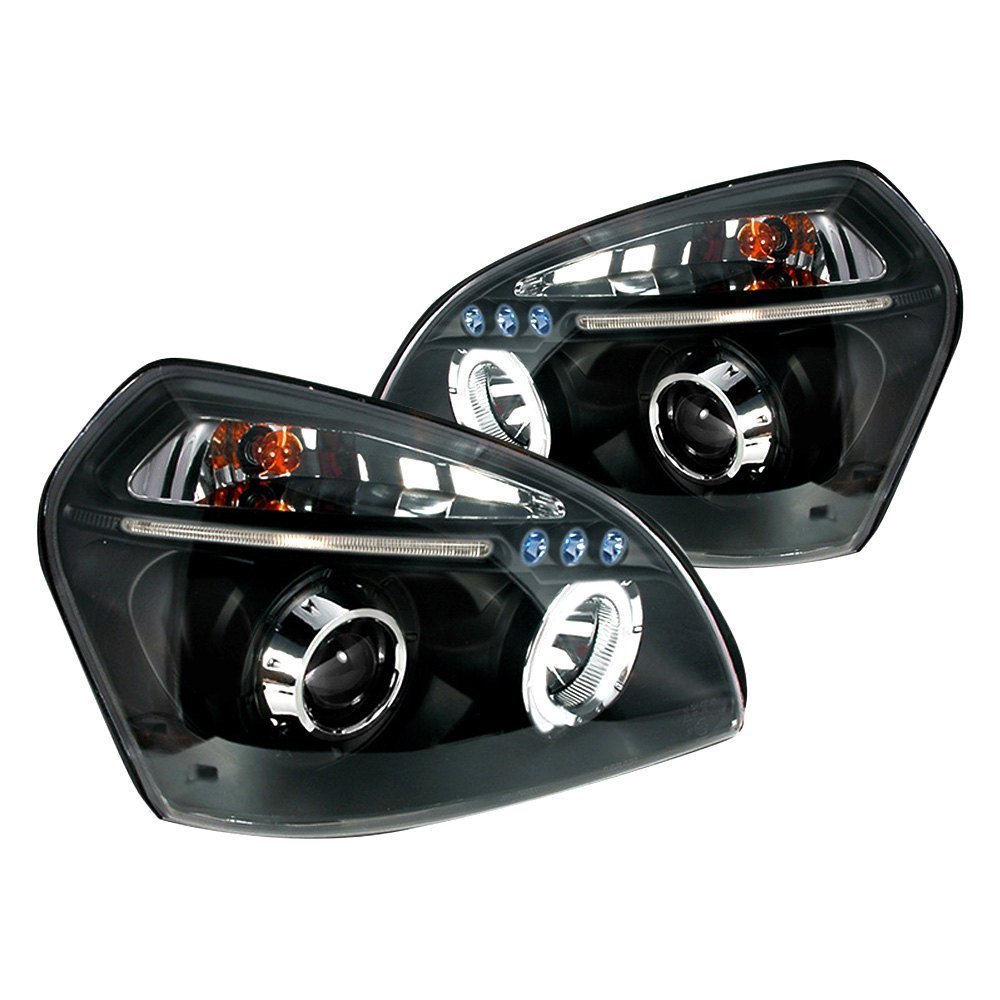 Spec-D Projector Headlights Hyundai Tucson (2005-2007) w/ LED Halo - B ...