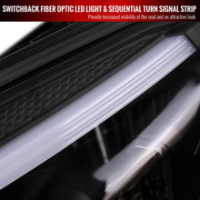 Load image into Gallery viewer, Spec-D Projector Headlights Mercedes C250 C300 C400 C450 Sedan W205 (15-18) LED DRL Bar - Black / Chrome Alternate Image