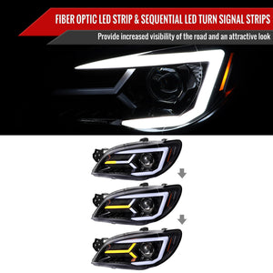 Spec-D Projector Headlights Subaru WRX & STi (06-07) Sequential LED Turn Signal