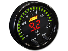 Load image into Gallery viewer, 257.87 AEM X-Series Gauge (Oil Pressure, 0-150 PSI, 0-10 Bar) 30-0307 - Redline360 Alternate Image