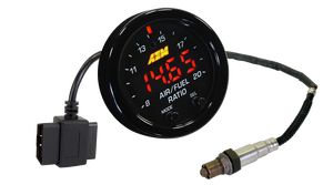 239.86 AEM X-Series Gauge (Wideband OBDII UEGO Air/Fuel AFR Sensor Controller) 30-0334 - Redline360