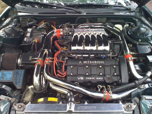 296.95 Mishimoto Radiator Mitsubishi 3000GT [2 Row Aluminum] (1991–1999) MMRAD-3KGT-91 - Redline360
