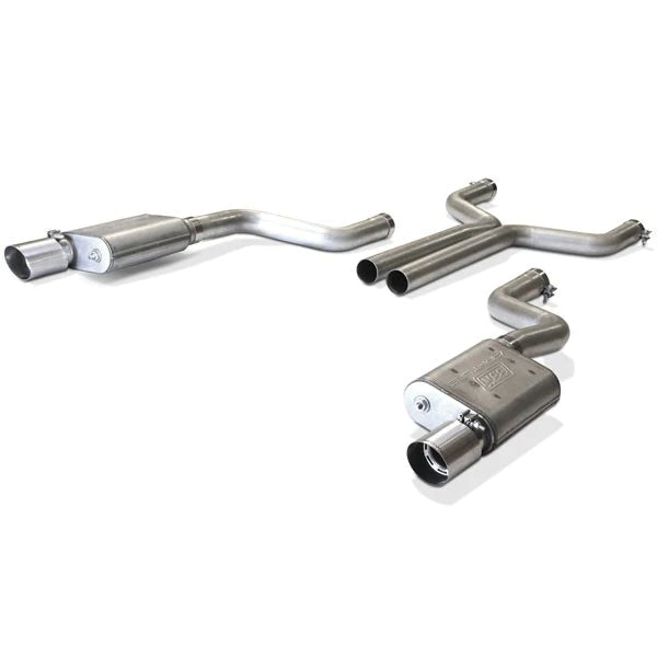BBK Catback Exhaust Ford Mustang GT (15-17) [Varitune w/ Resonator Delete Pipe] Dual Rear Exit w/ Brushed Stainless Steel Tips