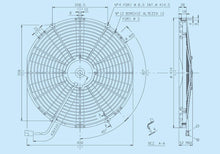 Load image into Gallery viewer, 88.26 SPAL Electric Radiator Fan (16&quot; - Puller Style - Low Profile - 1298 CFM) 30100400 - Redline360 Alternate Image