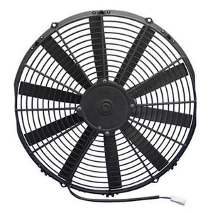 88.26 SPAL Electric Radiator Fan (16" - Puller Style - Low Profile - 1298 CFM) 30100400 - Redline360