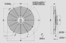 Load image into Gallery viewer, 103.11 SPAL Electric Radiator Fan (14&quot; - Pusher Style - Low Profile - 1280 CFM) 30101510 - Redline360 Alternate Image