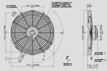 Load image into Gallery viewer, 164.44 SPAL Electric Radiator Fan (14&quot; - Pusher Style - High Performance - 1841 CFM) 30102056 - Redline360 Alternate Image