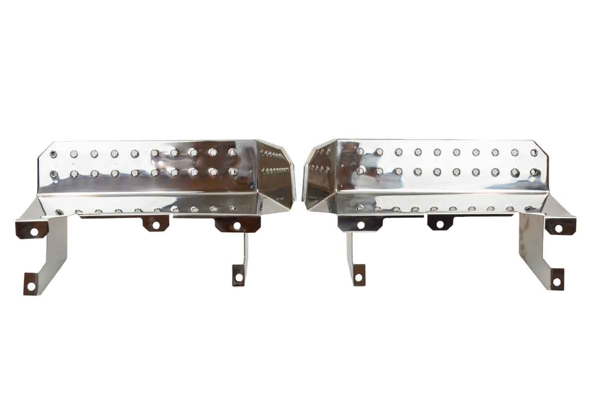 F&F STEEL CJ5 Side Steps (Pair) – Unfinished Steel Running Boards For Classic Jeep CJ Vehicles, CJ5 Cutout Style