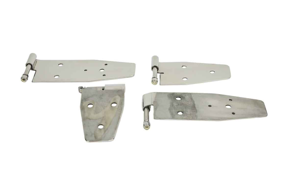 Kentrol Hardtop Door Hinge Jeep Wrangler YJ (19941995) Polished Redline360