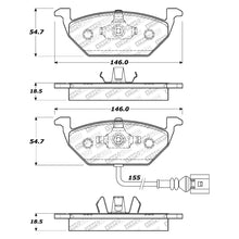 Load image into Gallery viewer, 46.52 StopTech Street Select Brake Pads VW Jetta (99-19) [Front w/ Hardware] 305.07681 - Redline360 Alternate Image