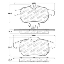 Load image into Gallery viewer, 73.39 StopTech Street Select Brake Pads Saab 9-3 (03-05) [Front w/ Hardware] 305.09722 - Redline360 Alternate Image