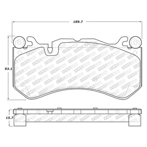 109.63 StopTech Street Select Brake Pads Mercedes GL-Class AMG (13-19) [Front w/ Hardware] 305.12910 - Redline360