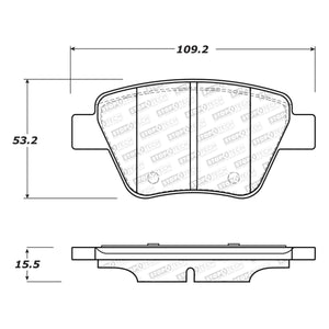 55.18 StopTech Street Select Brake Pads Audi	A3 (05-12) [Rear w/ Hardware] 305.14560 - Redline360