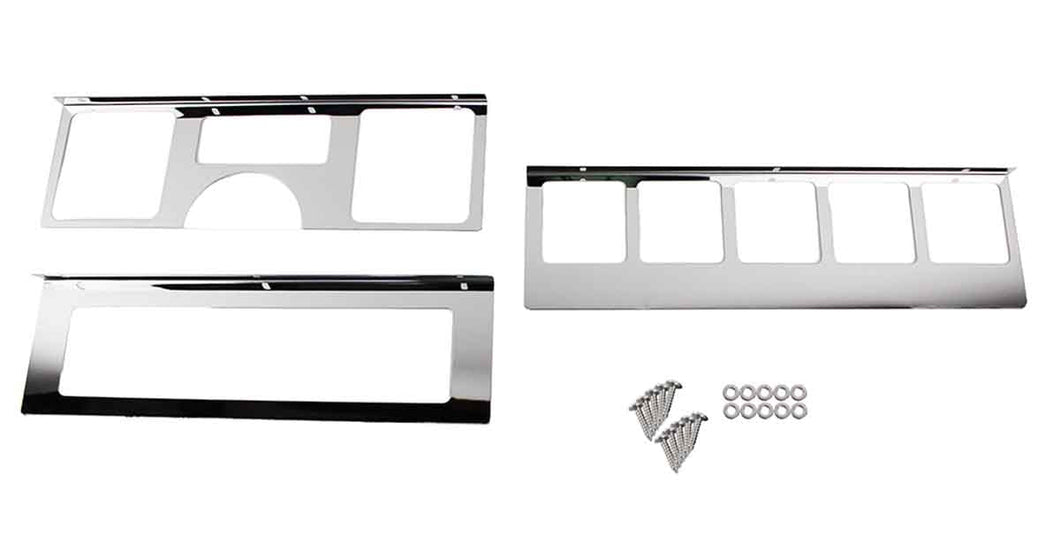 Kentrol Dash Overlay Jeep Wrangler YJ (1987-1995) Set - Polished